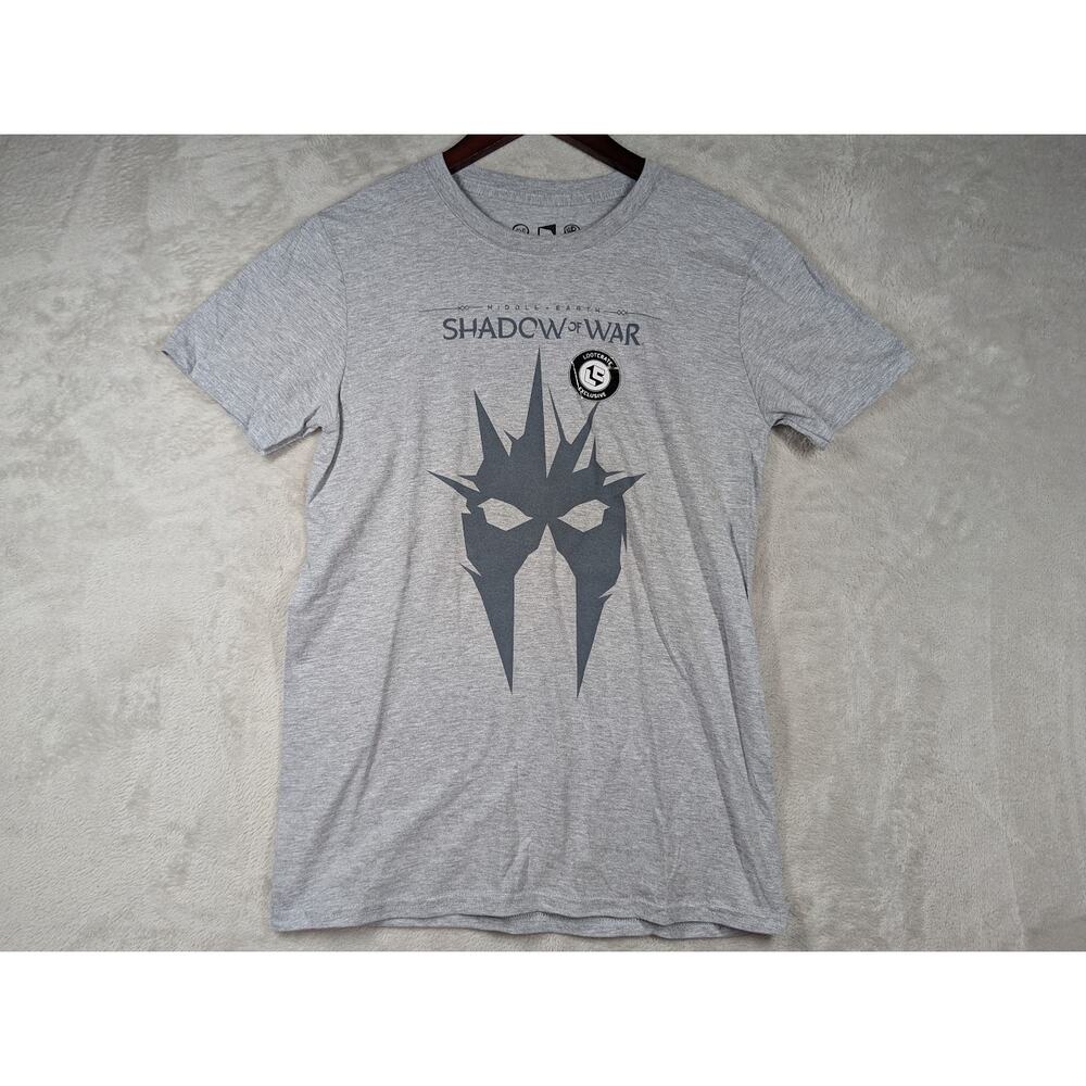 NEW Middle Earth Shadow of War Shirt SMALL Gray Video Game Warner Bros